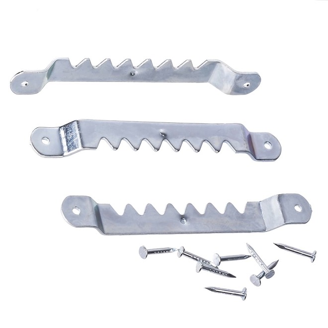 OOK Large Sawtooth Hangers in Brass - Pack of 3