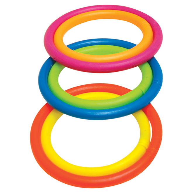 Set of 6 Weighted Pool Rings