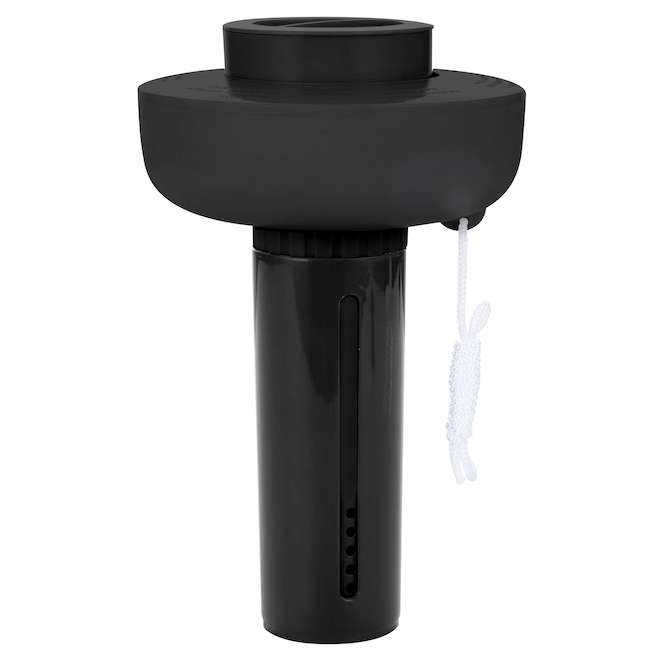 VALU+ Spa Dispenser in Plastic with Adjustable Flow Level and Cord - Black