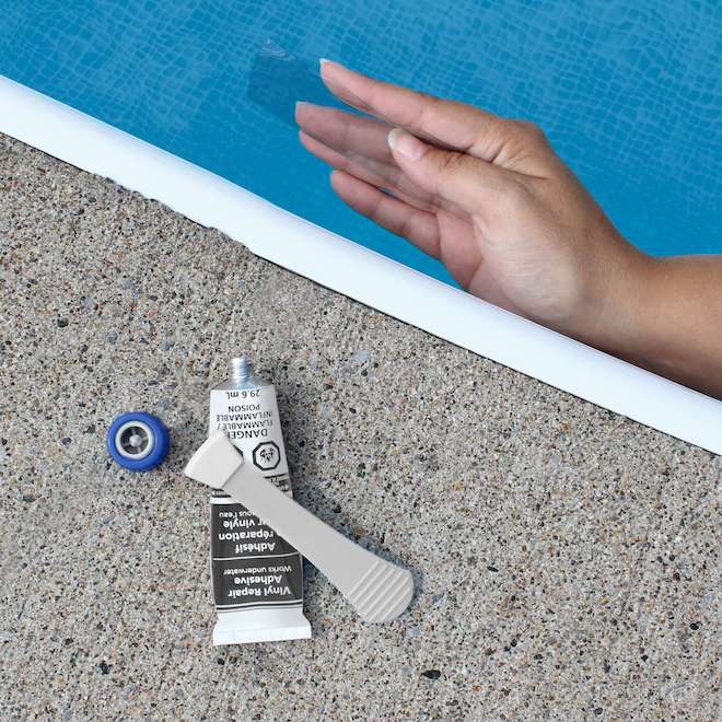 VALU+ Vinyl Repair Pool Kit with 29.6-mL Adhesive