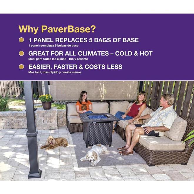 Brock 24in x 36in Black Polypropylen Paver Base Panel 345420 RONA