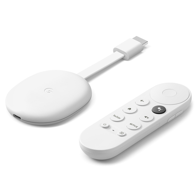 Google Chromecast with Google TV 4K - White