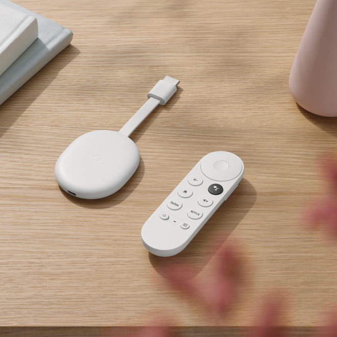 Google Chromecast avec Google TV 4K, blanc