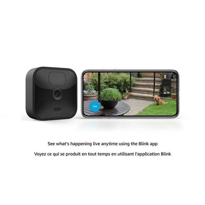Amazon Blink Outdoor Black Plastic Camera System wireless 1080p HD security
