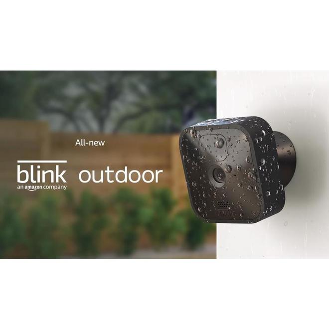 Amazon Blink Outdoor Black Plastic Camera System wireless 1080p HD security