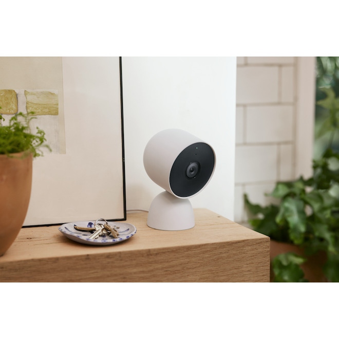 Google Nest Cam Battery Outdoor or Indoor Security Camera white