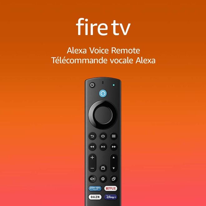 Clé de diffusion Fire TV 4K d' avec télécommande vocale Alexa 2e  génération 53-026997
