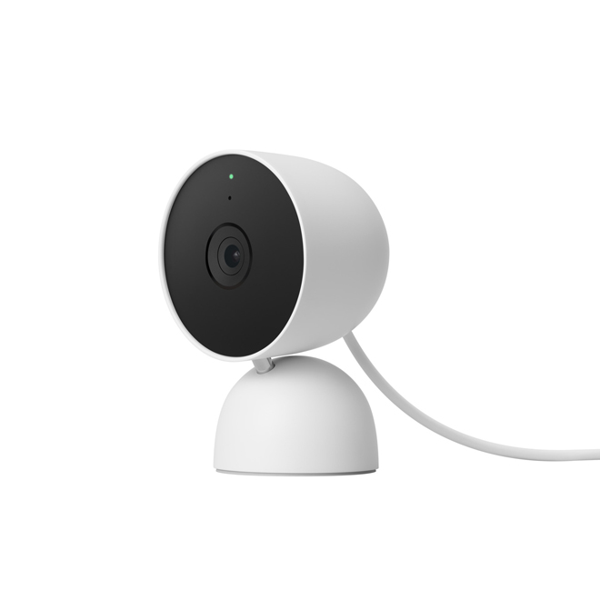 Caméra de sécurité intérieure Nest de Google, câblée, blanc