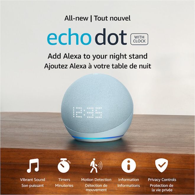 Echo Dot (5e génération) Haut-parleur intelligent avec