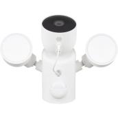 Google Nest Wired Outdoor Security Camera with Floodlights - White