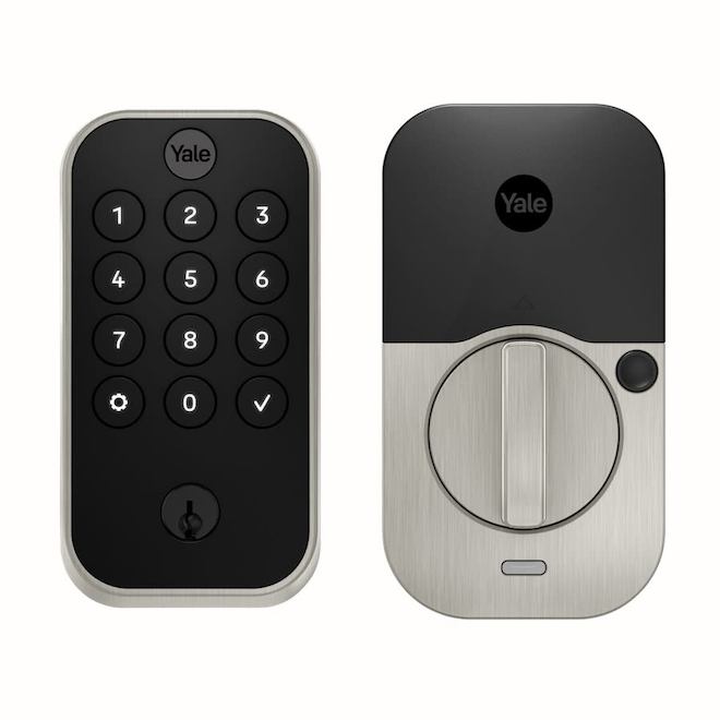 Serrure intelligente Assure Lock 2 Yale avec wifi en nickel satiné