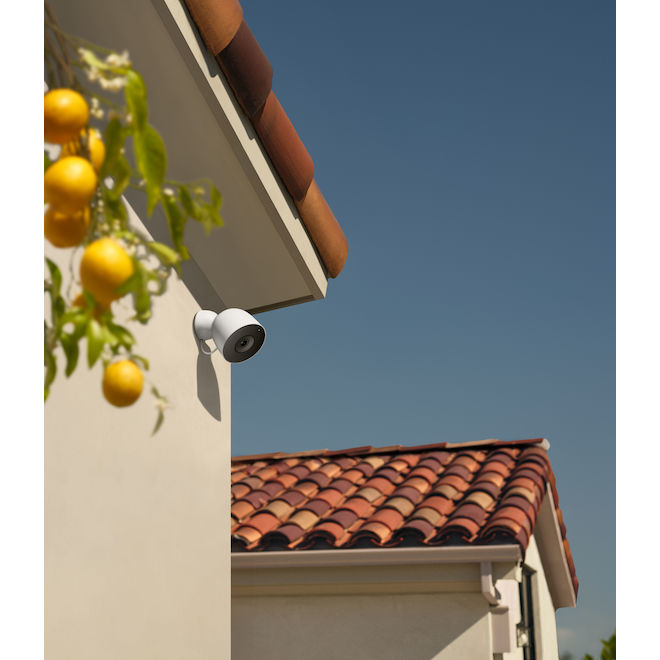 Google Nest 2nd Gen Cameras Wired for Outdoors with 2K Video and Gemini Snow - Pack of 2