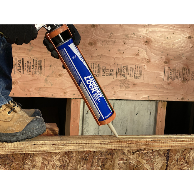 Lumber Lock 828-ml Off-White Polymer Subfloor and Construction Adhesive