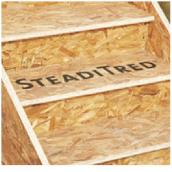 SteadiTred Stair Tread Panel - Resin-Blended Aspen Wood - Commercial and Residential