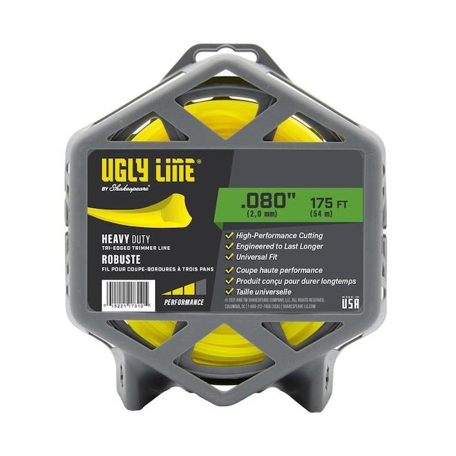 Shakespeare - Ugly Line Tri-Edge Trimmer Line - 0.08-in x 175-ft