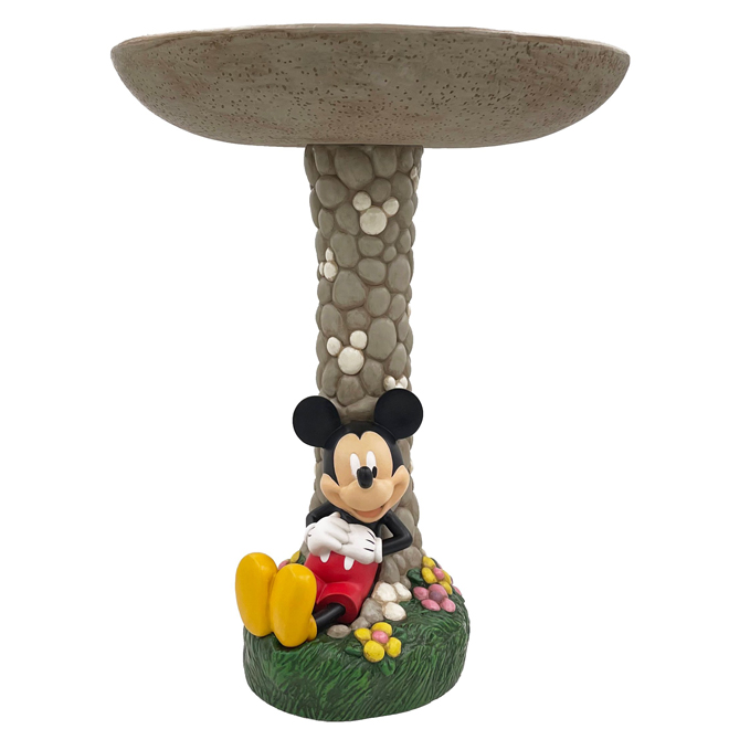 Bain d'oiseaux Mickey Mouse en polypropylene, 17 po x 20 po