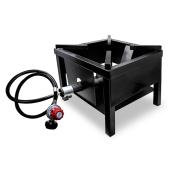 LAFLAMME & CO 65000 BTU Black Cast-Iron Propane Gas Outdoor Cooker