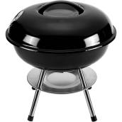 LAFLAMME & CO 14-in Portable Black Rolled Steel Charcoal BBQ