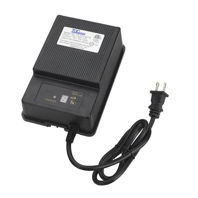 Vision Home Outdoor Transformer - 4-in - 120 W - Plastic - Black