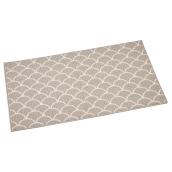 Tapis intérieur décoratif à imprimés, 27'' x 45'', gris