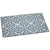 Tapis intérieur décoratif à imprimés denim, 27'' x 45''