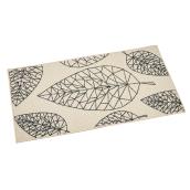 Tapis intérieur décoratif à imprimés feuilles, 27'' x 45''