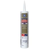 GE Advanced 299-ml White Silicone Sealant for Kitchen and Bathroom