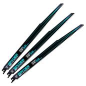 Spyder Saw Blade for Reciprocating Saw - 3x 12-in Blade Set