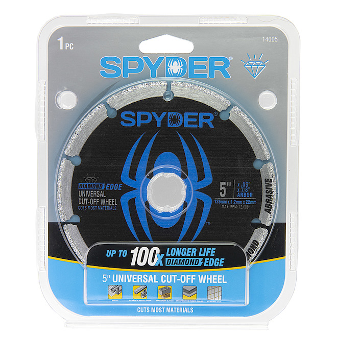 Spyder Diamond Carbide Steel Cut-Off Circular Blade - 5-in