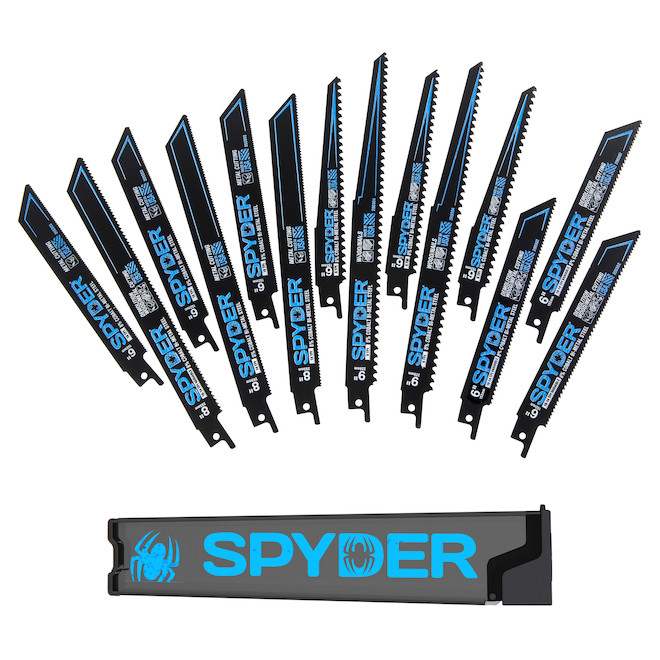 Spyder Saw Blade for Reciprocating Saw - 14-Piece Set