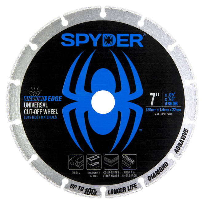 Spyder 7-in Diamond Edge Carbide Circular Saw Blade