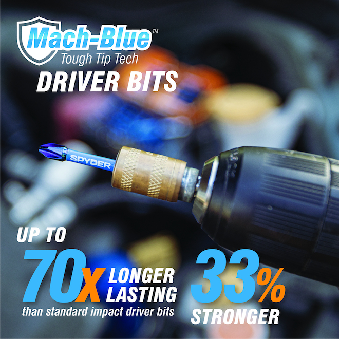 Spyder Mach-Blue Impact Bit Set 30 Pieces