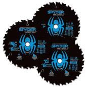 Spyder Tarantula Framing 7 1/4-in Steel Circular Saw Blade Set - 24 Tungsten Carbide-Tipped Teeth - 3/Pack