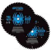 Spyder Tarantula Fine 10-in Steel Circular Saw Blade Set - 40/60 Teeth - 2 Blades