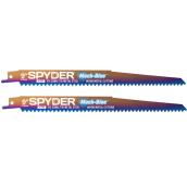 Universal Mach-Blue 2-Pack 9-in - 6 TPI Wood/Metal cutting Reciprocating Saw Blades