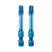 Embouts de tournevis à percussion T30 Mach-Blue de Spyder, acier, 1/4 x 2 po, 2 mcx