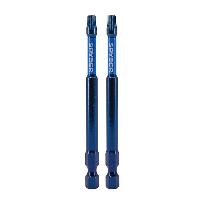 Embouts pour percussion à choc, Spyder Mach-Blue, 2 morceaux, 1/4 po x 3 1/2 po, T25