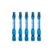 Spyder Mach-Blue T25 5-Piece 1/4-in x 2-in Torx Impact Driver Bit