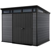 Keter Cortina 97 Storage Shed in Evotech Composite 7 x 9-ft - Black