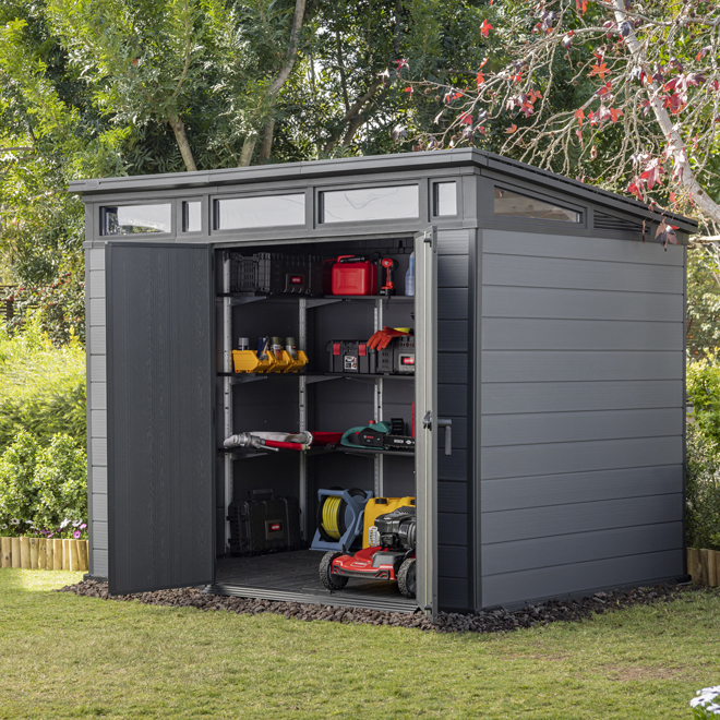 Keter Cortina 97 Storage Shed in Evotech Composite 7 x 9-ft