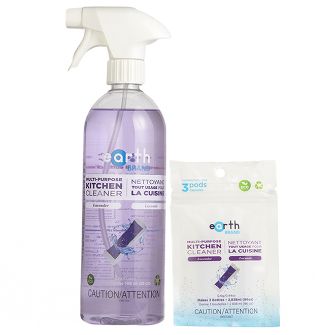 Earth Brand Multi-Purpose Kitchen Cleaner - Eco-Friendly - Lavender - 26-oz.