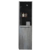 Armoire à linge à 1 porte et 3 tablettes, 59