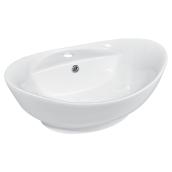 Vasque ovale en porcelaine, blanche