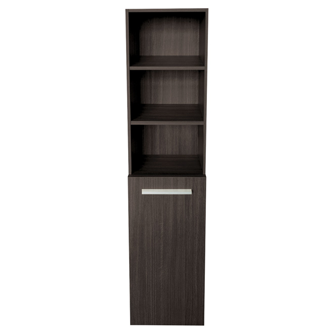 Linen Cabinet - 1 Door/3 Shelves - 59" - Alamo Oak