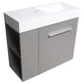 1-Door Mini Vanity with Sink - 24 x 10 x 21