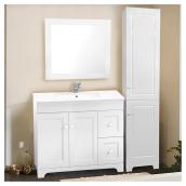 Vanity Sink with Mirror and Linen Cabinet - 37