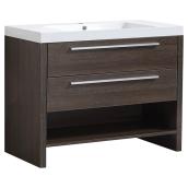 Vanity and Sink - 2 Drawers/1 Shelf - 36 1/4