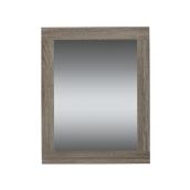 Miroir avec cadre faux bois, 23 5/8" x 30", chêne pâle