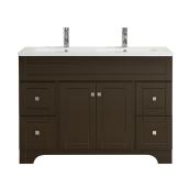 Vanity with Double Sink - 2 Doors and 4 Drawers -49
