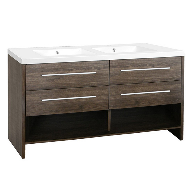 "Relax" Vanity - 61 1/4 X 21 1/4 X 33 1/2" - Alamo Oak